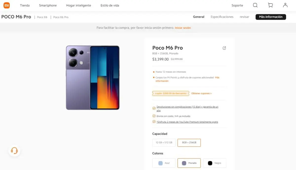 Xiaomi remata el POCO M6 Pro con rendimiento sorprendente; características y precio especial