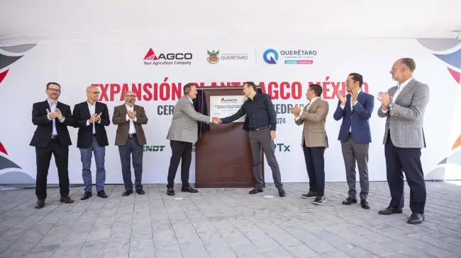 AGCO México anuncia inversión en Querétaro. Foto: Cortesía
