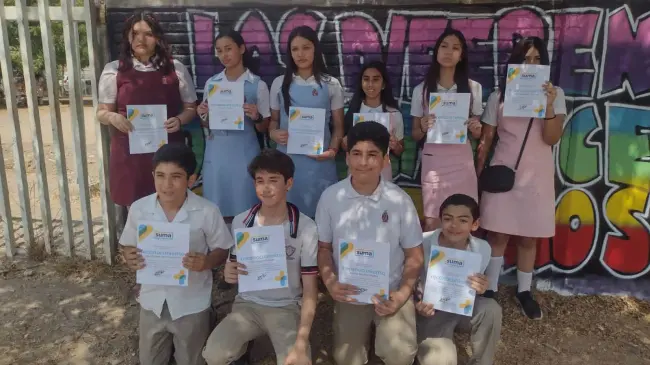 Los estudiantes de la Federal No. 09 recibieron su reconocimiento por la labor en busca de paz.