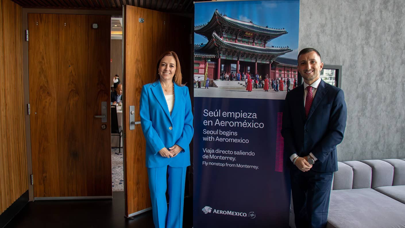Nuevo León se conecta con Asia: Aeroméxico inaugura ruta área directa Monterrey-Seúl