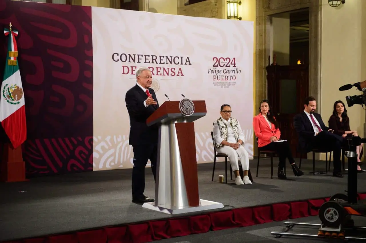 AMLO en La Mañanera de este 19 de junio del 2024.