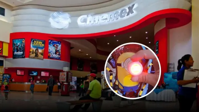 La palomera de Mi Villano Favorito 4 de Cinemex, está saliendo de una cápsula. Foto: Cortesía