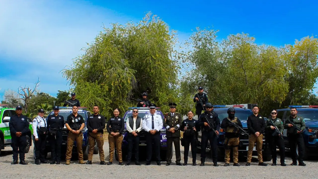 Feria de seguridad en Guasave. Foto Construyendo Paz