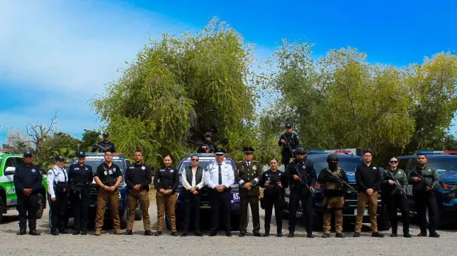 Feria de seguridad en Guasave. Foto Construyendo Paz