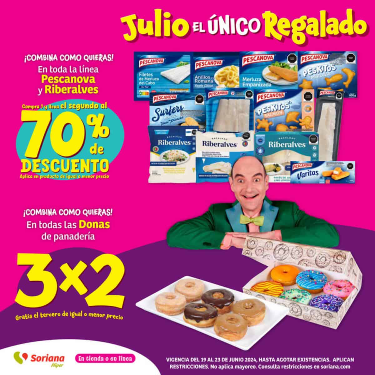 Julio Regalado en Soriana: ofertas y promociones válidas del 19 al 23 de junio de 2024
