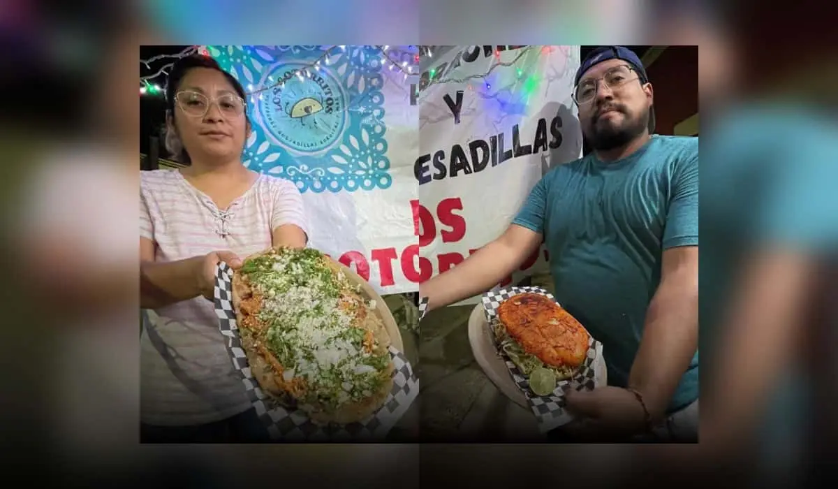 Emmanuel y Anayely, decidieron emprender en Culiacán con una cenaduría con platilos típicos de la CDMX. Foto: Lino Ceballos