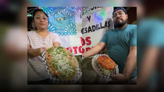 Emmanuel y Anayely, decidieron emprender en Culiacán con una cenaduría con platilos típicos de la CDMX. Foto: Lino Ceballos