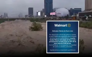 Walmart cierra sus tiendas  en Nuevo León tras el paso de la tormenta tropical Alberto y anuncia hora de apertura