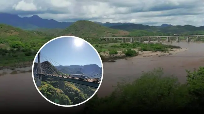 Río Baluarte, con el puente atirantado más alto de México