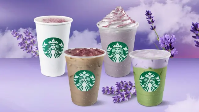 Las bebidas están disponibles en distintas presentaciones con Lavanda. Foto: Starbucks
