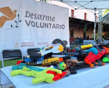 Suman más de mil 500 armas canjeadas con el Desarme Voluntario