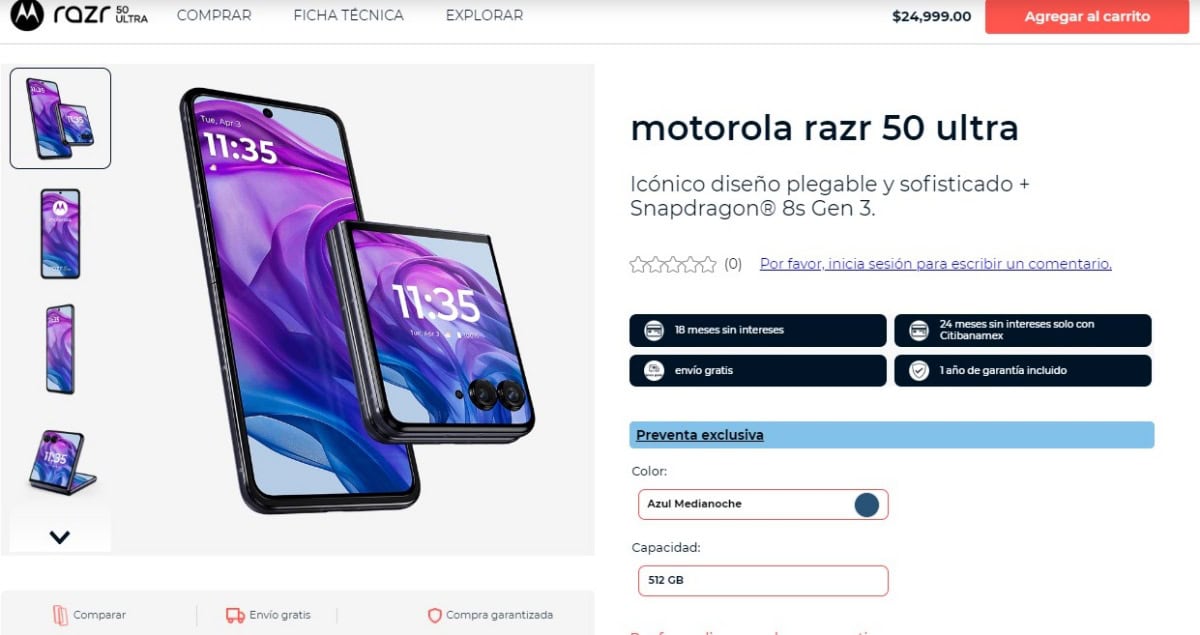 El nuevo Motorola razr 50 ultra llega a México: características y precio de lanzamiento
