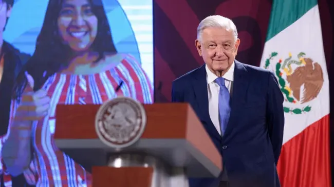 AMLO en la conferencia de prensa que ofreció hoy 26 de junio del 2024.