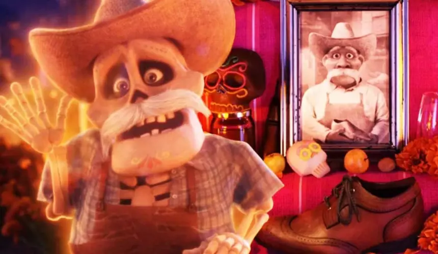 El difunto esposo de Mamá Coco durante el Día de Muertos. Foto: Disney Pixar