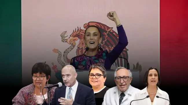 Claudia Sheinbaum presentó a tres mujeres y dos hombres como parte de su Gabinete. Foto: Cortesía