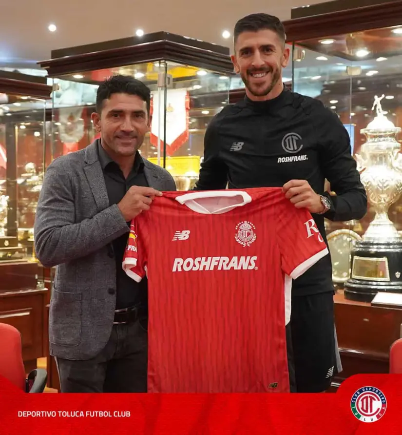 El portugués ya se encuentra con los diablos | Imagen:  @TolucaFC