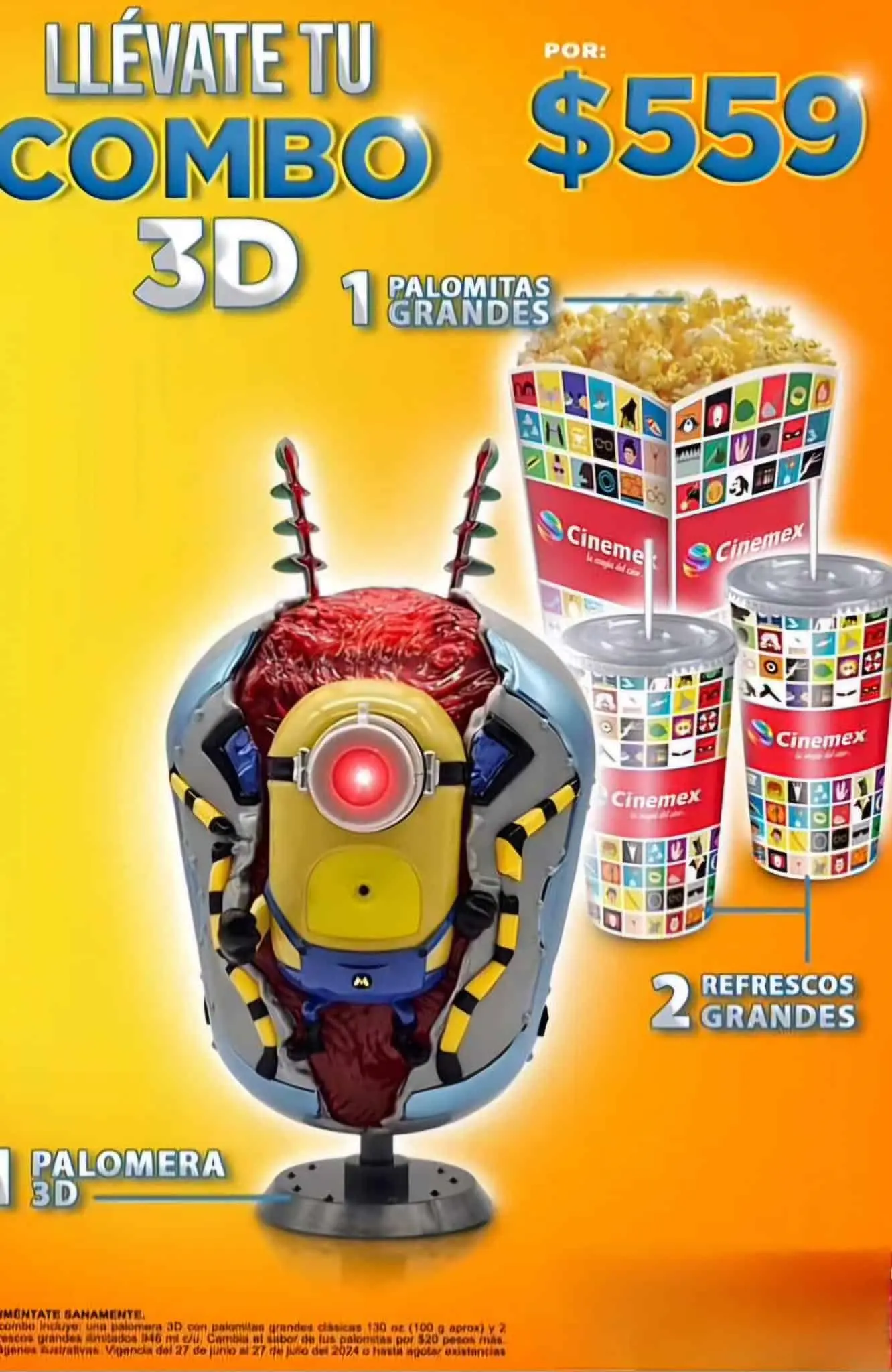 Combo de Cinemex de Mi Villano Favorito 4