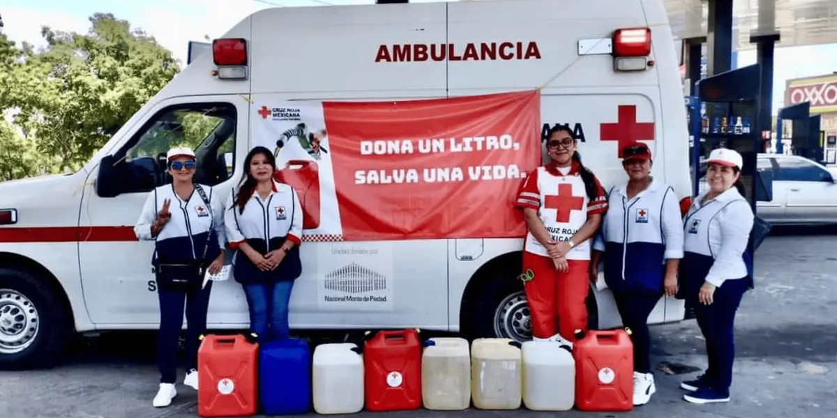 Las Damas Voluntarias de Cruz Roja Navolato apoyaron esta campaña de donación.