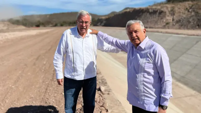 Inaugurará AMLO canales de Riego de las presas Picachos y Santa María. habrá agua para riego