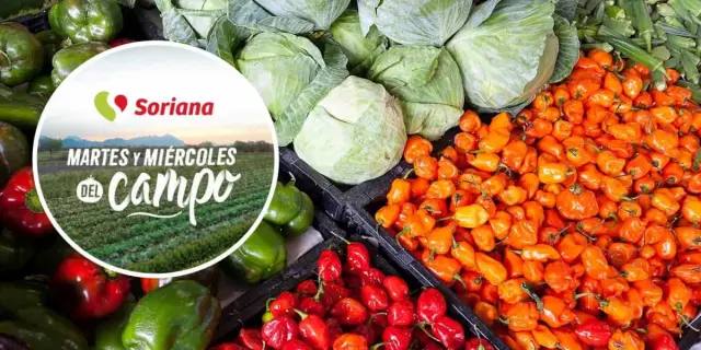 Martes y Miércoles del Campo en Soriana: ahorra con las ofertas en frutas y verduras el 22 y 23 de abril