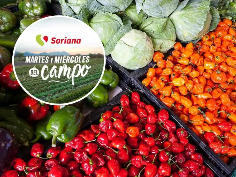 Martes y Miércoles del Campo en Soriana: ahorra con las ofertas en frutas y verduras el 22 y 23 de abril