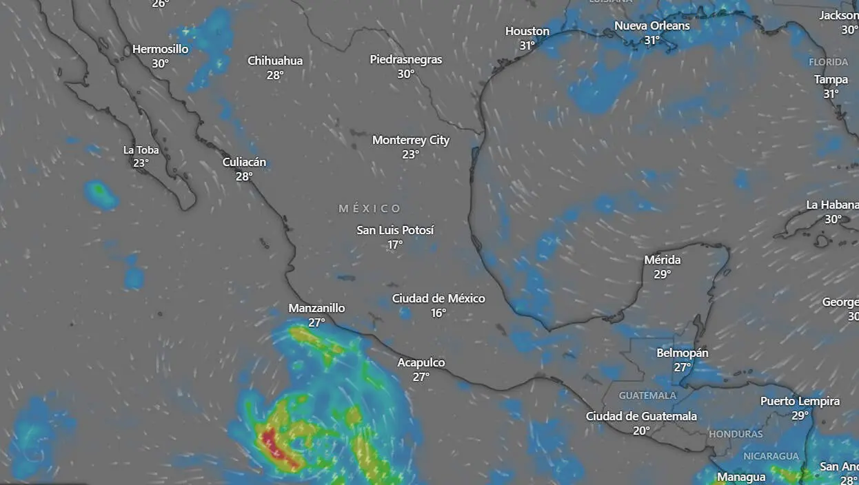 Clima en Sinaloa; lluvias fuertes para  Badiraguato y El Fuerte; la nueva buena de hoy Beryl no genera efectos en México