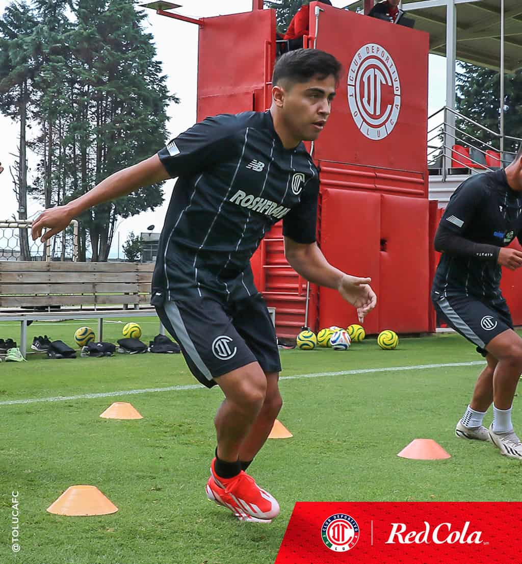 Frankie ya reportó con los  diablos | Imagen: @TolucaFC