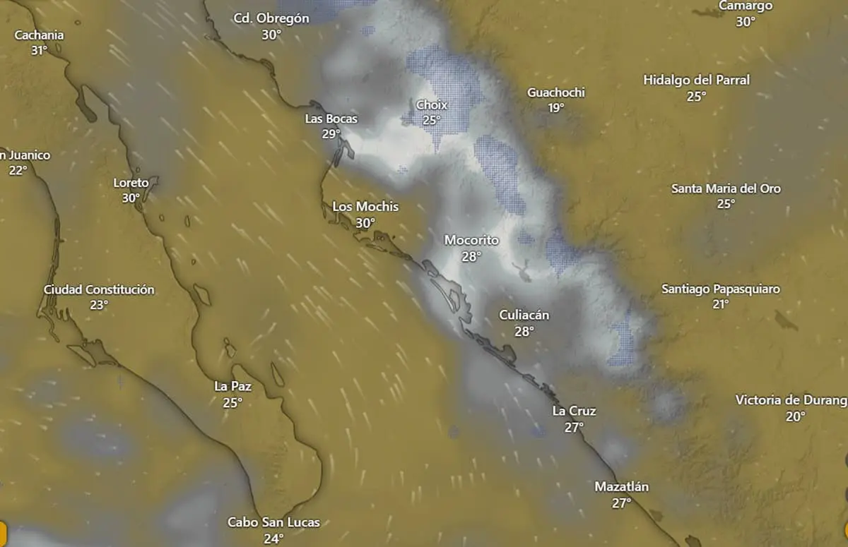 Lluvias para Sinaloa 