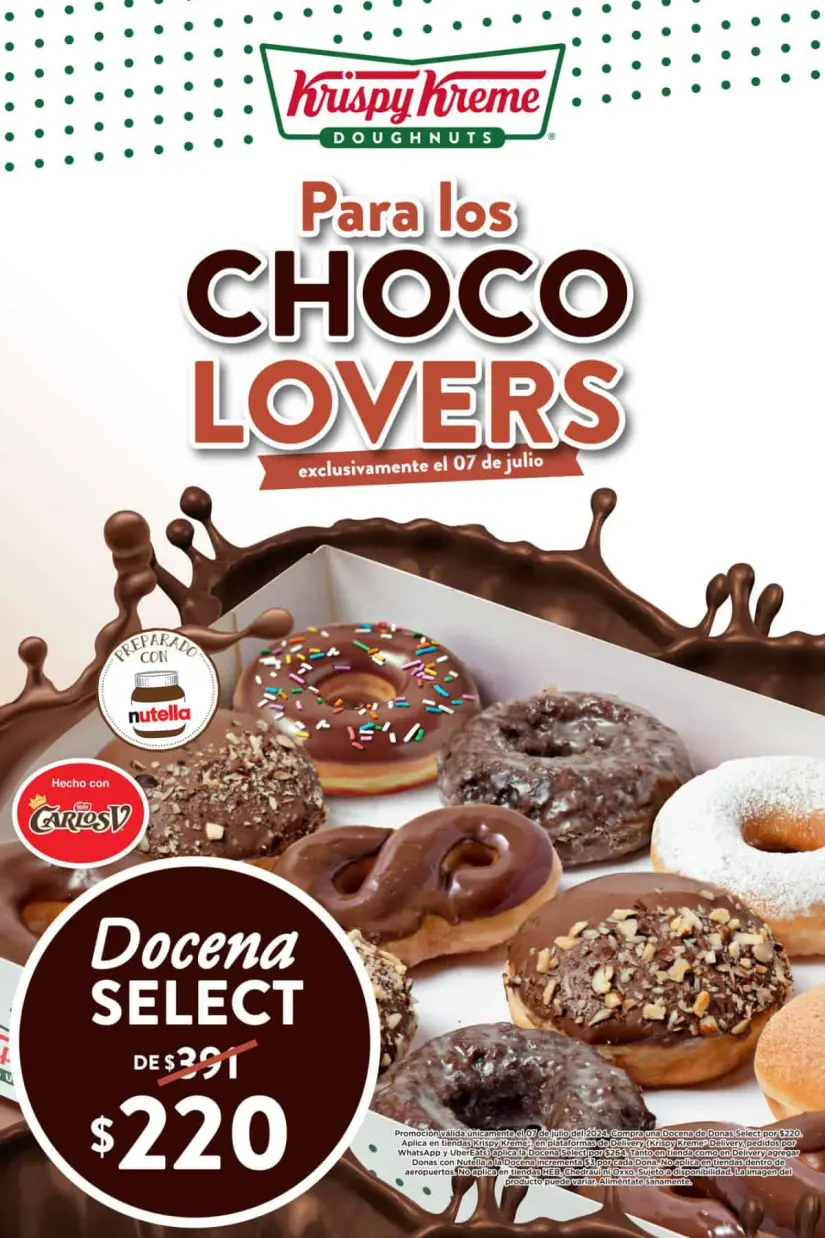 Promoción de Krispy Kreme por el Día del Cacao 