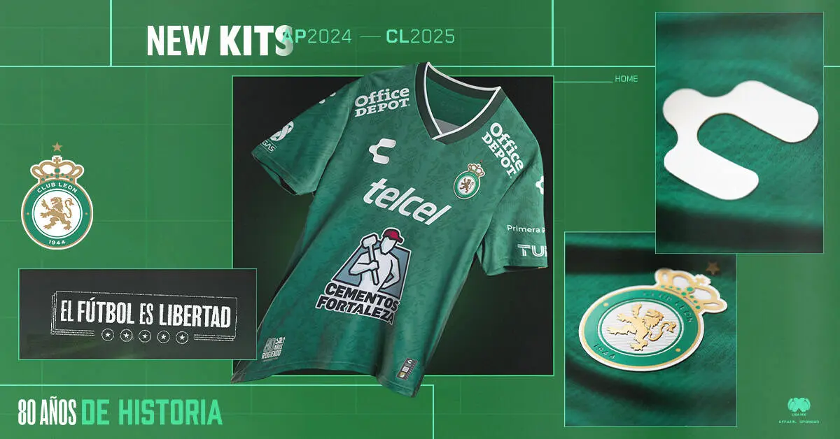 Nuevos jerseys en color blanco y esmeralda | Imagen: @clubleonfc