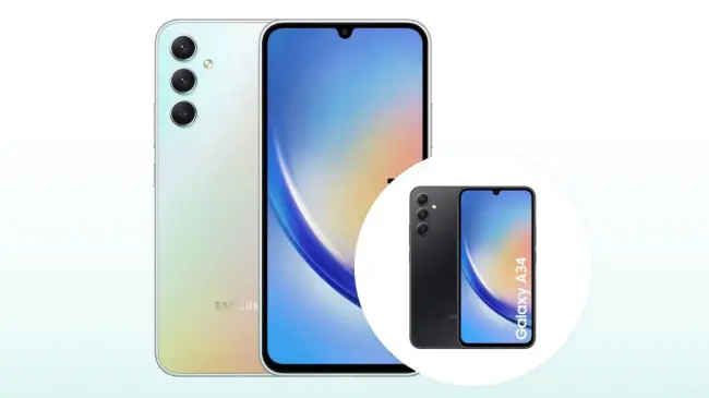 El smartphone Samsung Galaxy A34 incluye altavoces estéreo. Foto: Cortesía