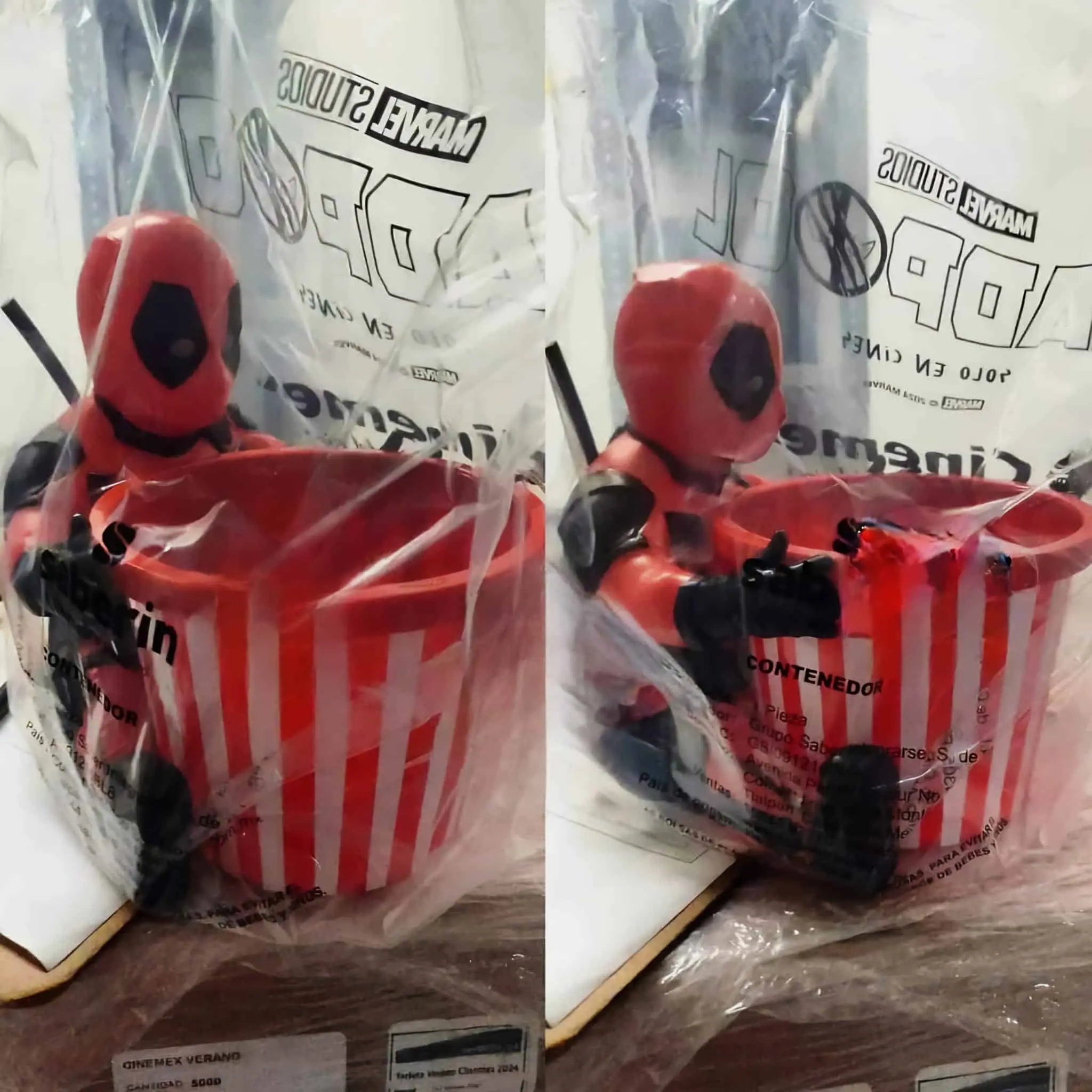 La palomera de Cinemex de Deadpool y Wolverine. Foto: Coleccionables de Cine y Más