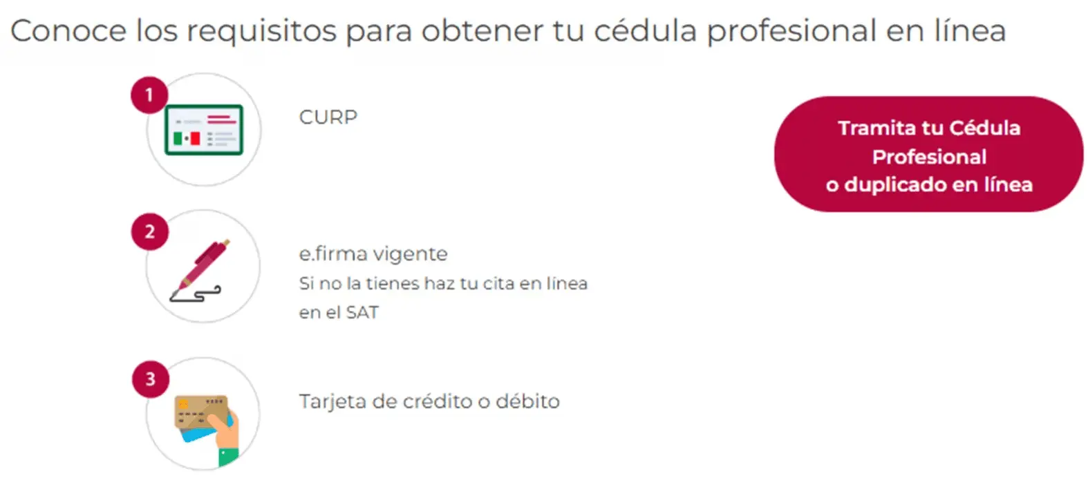 Cuáles son los requisitos y dónde se tramita la cédula profesional