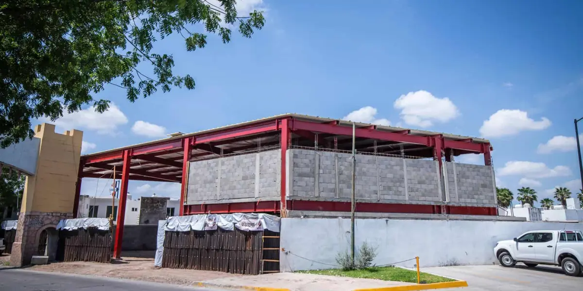 Así va quedando la estación de bomberos que está ubicada en el sector La Conquista, en Culiacán, Sinaloa.