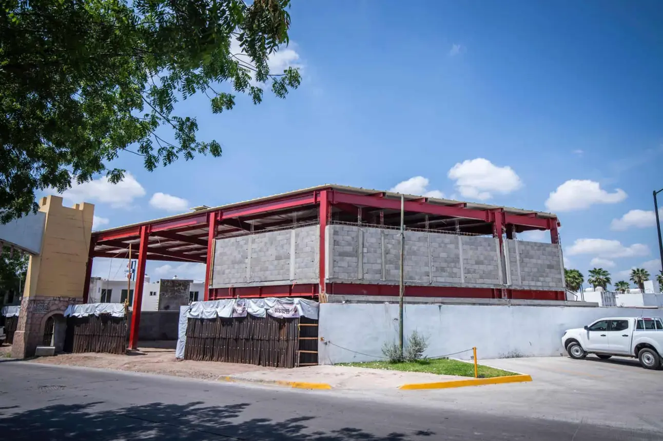 Así va quedando la estación de bomberos que está ubicada en el sector La Conquista, en Culiacán, Sinaloa.