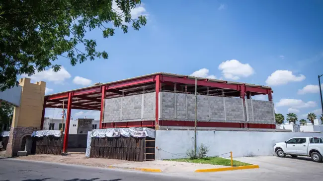 Así va quedando la estación de bomberos que está ubicada en el sector La Conquista, en Culiacán, Sinaloa.