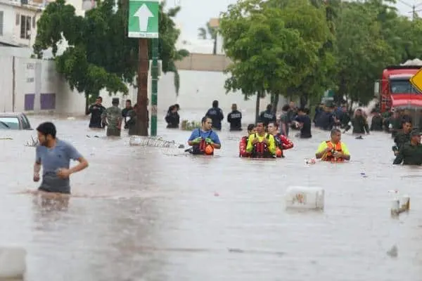 Inundaciones en la ciudad de Culiacán