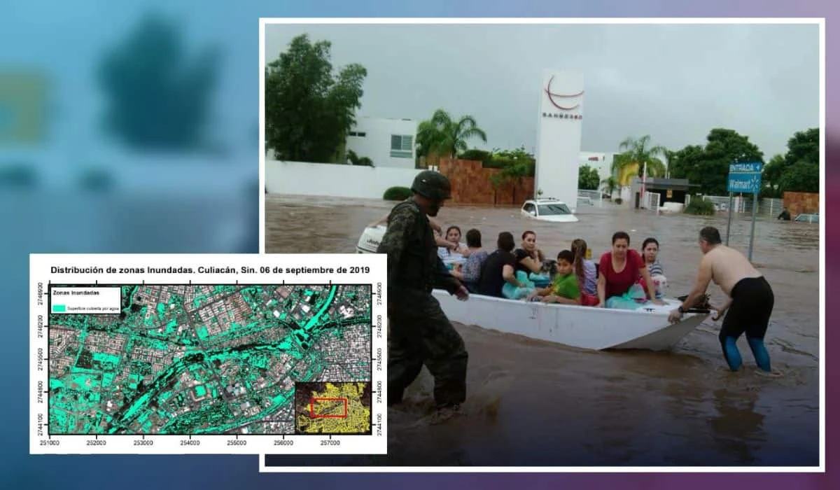 Zonas inundables de Culiacán en temporada de lluvias