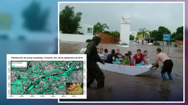 Zonas inundables de Culiacán en temporada de lluvias