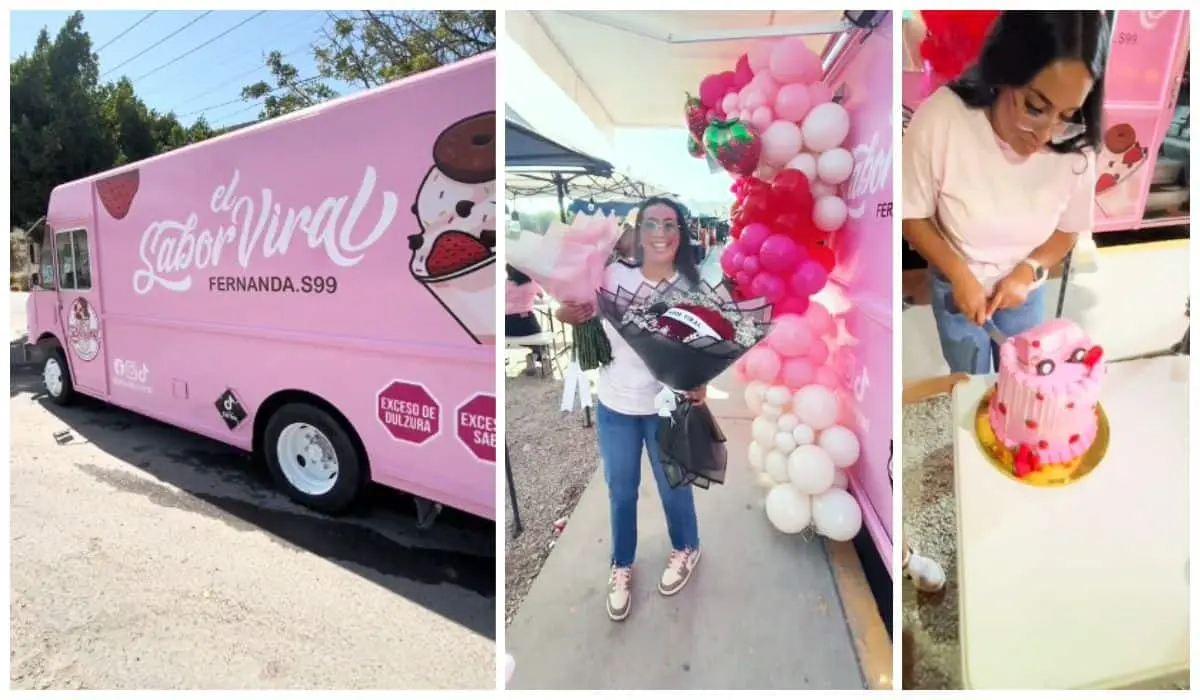 La emprendedora celebró la adquisición del camión con una pequeña fiesta. Foto: TBN