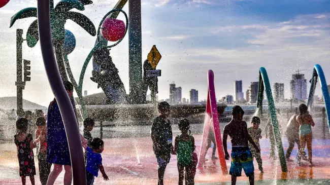 Oasis Interactivo en el Parque Martiniano Carvajal.