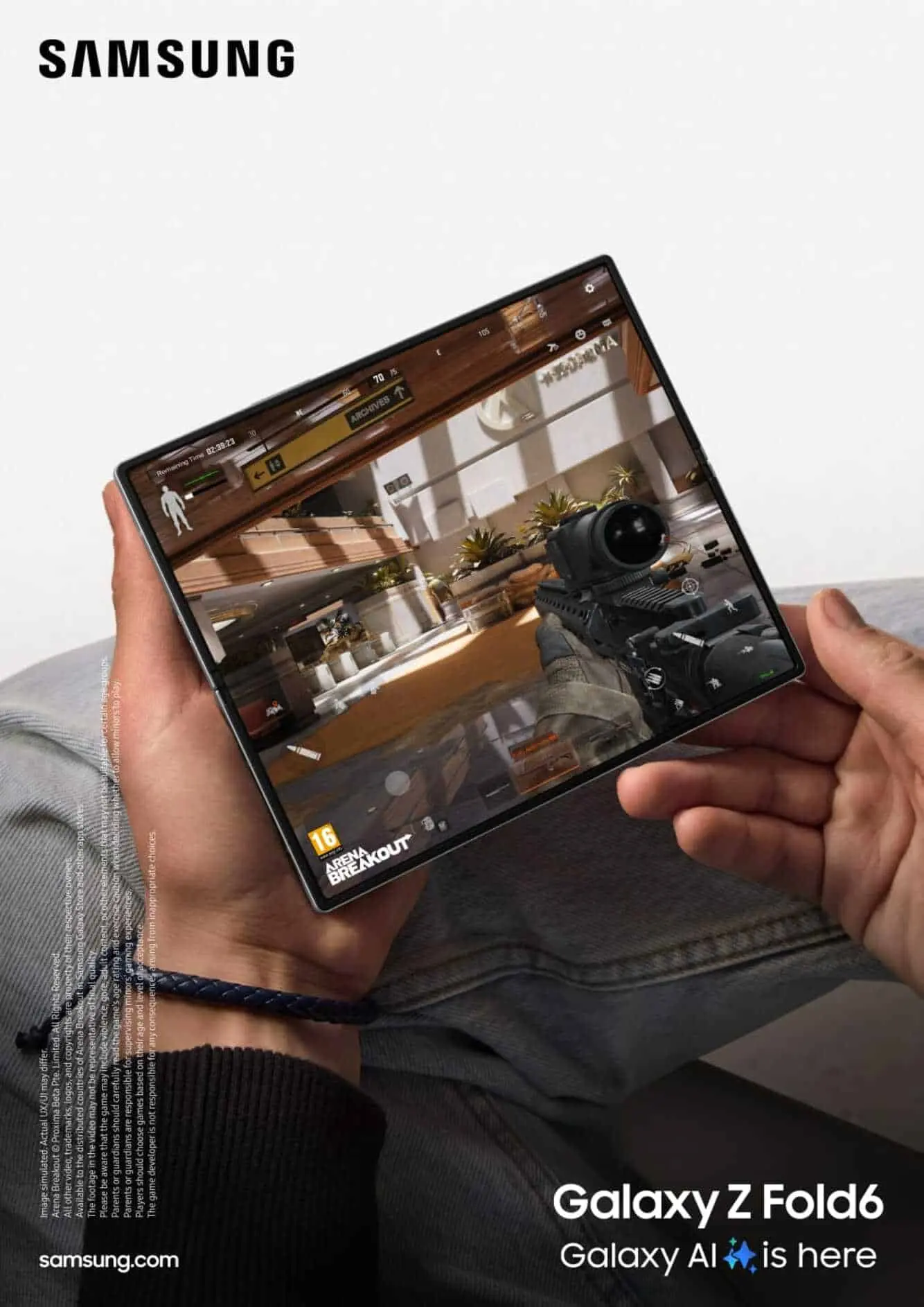 El nuevo Samsung Galaxy Z Fold6 trae pantalla AMOLED. Foto: Cortesía