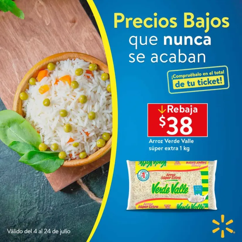 Folleto quincenal de Walmart: ofertas del 4 al 24 de julio