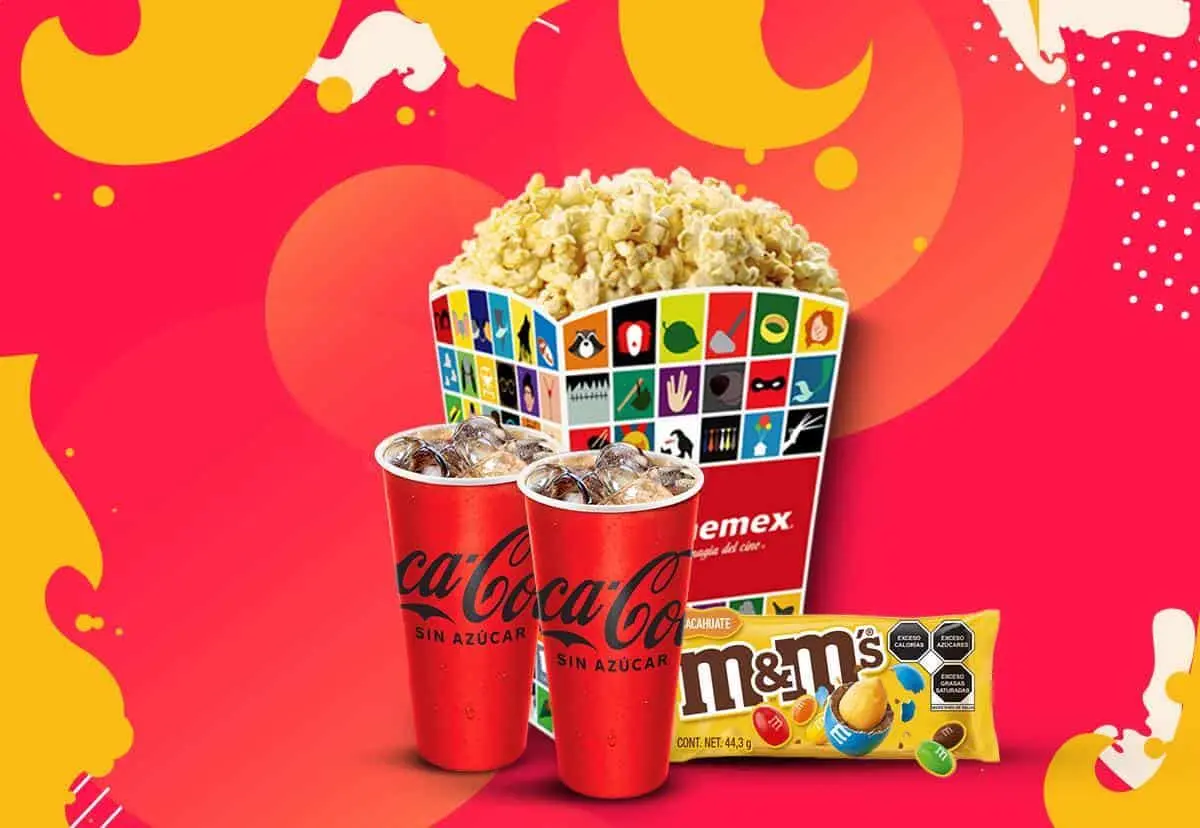 En la Dulcería de Cinemex podrás encontrar combos y productos en venta individual.