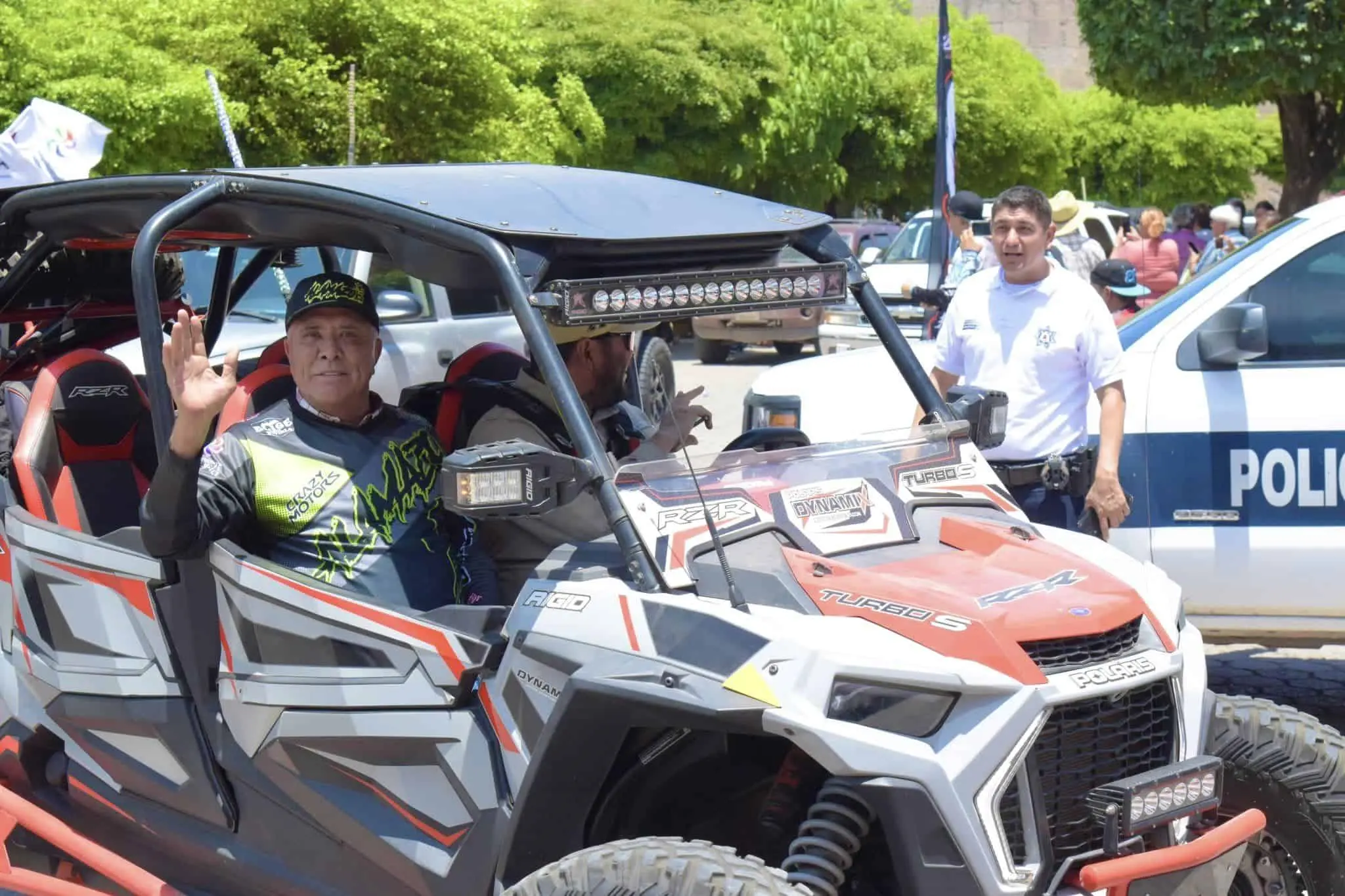 El alcalde de El Fuerte, en la ruta El Alamazo.