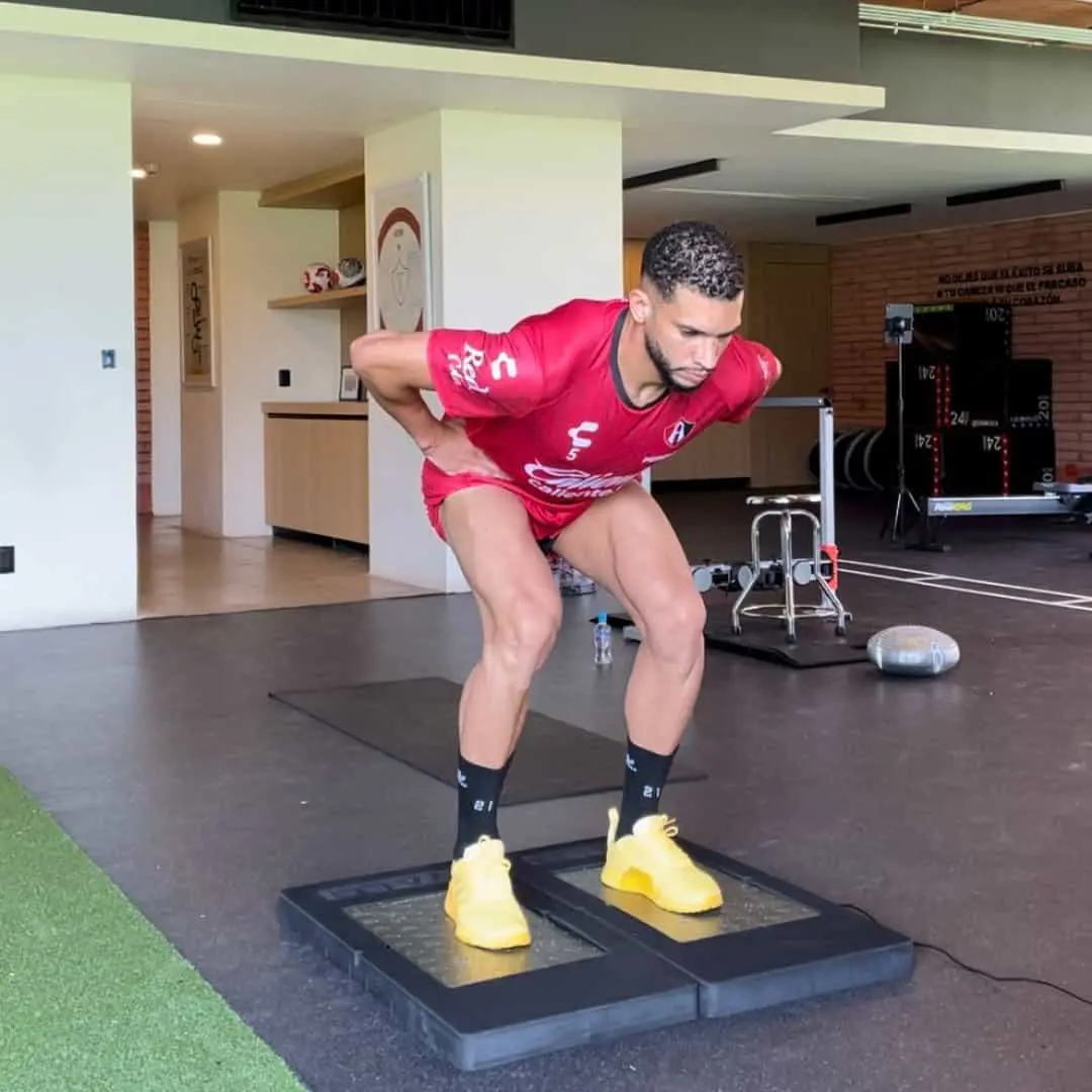 Matheus Dória entrenado con el rojinegro | Imagen: @AtlasFC