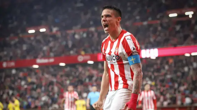 Uroš Ðurdevic podría debutar ante Puebla| Imagen: @RealSporting