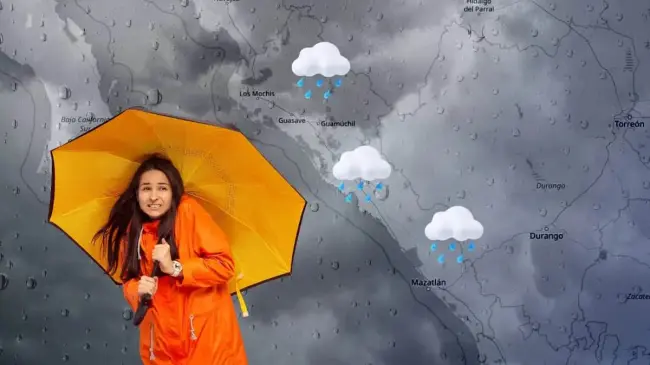 Clima en Sinaloa: atentos municipios del sur se esperan lluvias fuertes para hoy miércoles.