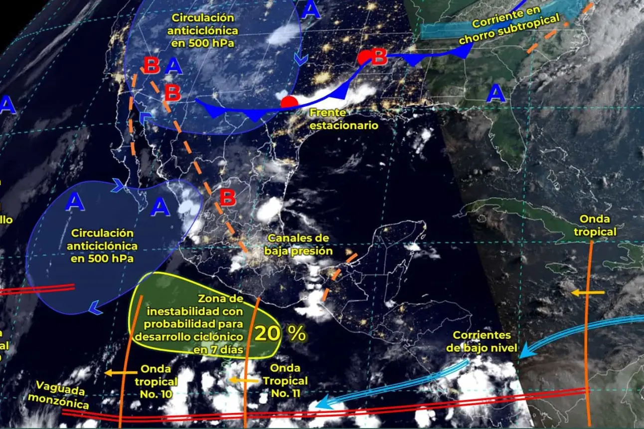 Clima en Sinaloa para hoy jueves 18 de julio, se esperan lluvias ligeras en los siguientes municipios.