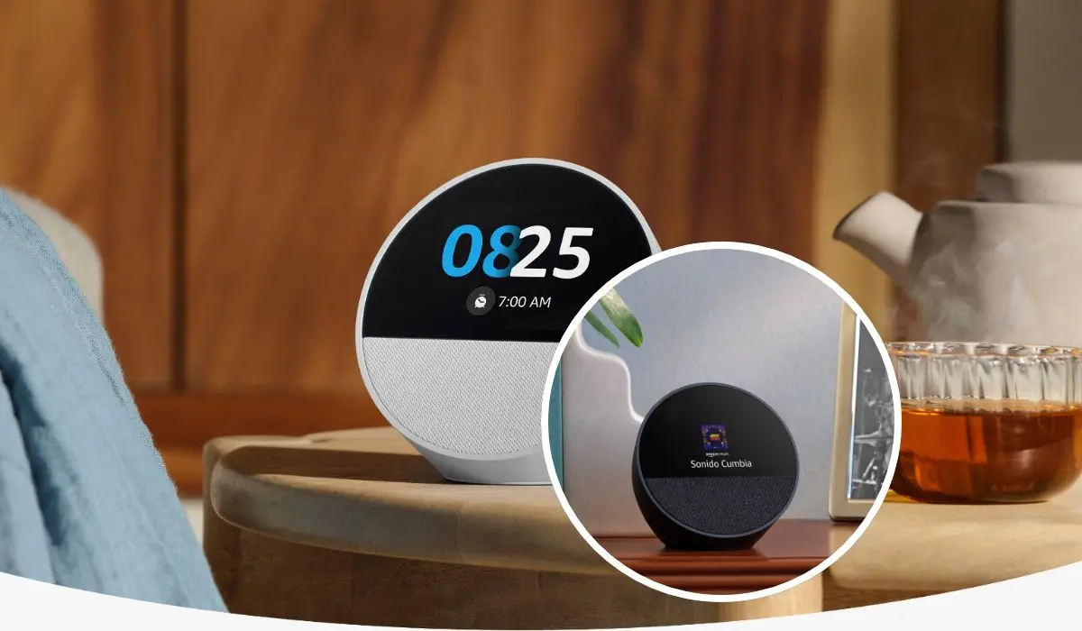 Amazon presentó su nuevo altavoz inteligente, Echo Spot. Foto: Cortesía